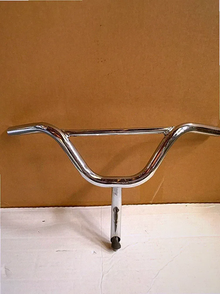 12"/16" Bike Handlebar w/ 22.2mm Stem Steel Chrome Cruiser Lowrider Bicycle