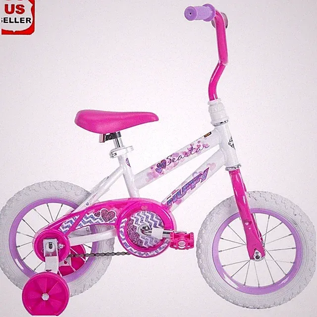 12 Inch Girls Bike Training Wheels Adjustable Seat Single Speed Coaster Brake US