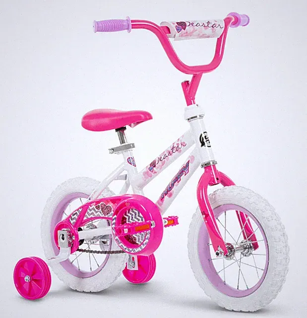 12" Sea Star Kids' Bike, Fits Riders 37" - 42", Pink, Youth, Girls, Easy Braking