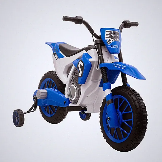12V Ride On Dirt Bike Electric Off Road Motorcycle Toy with Training Wheels