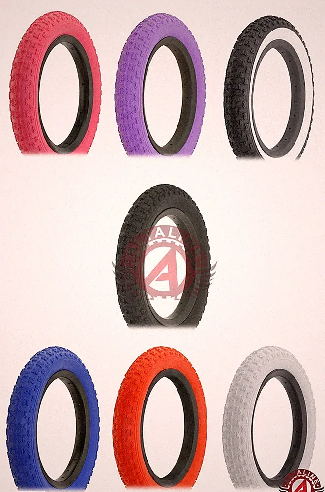 ALTALINE 12 1/2" x 2 1/4" Bicycle Tires Domino Youth Child Kid Boy Girl Bike BMX