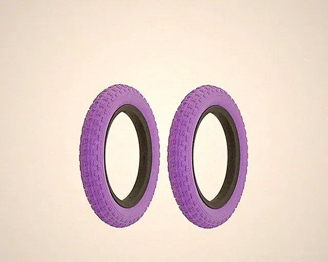 ALTALINE Bicycle TIRE 12" 1/2 X 2 1/4 PURPLE COMP III STYLE (2) TIRE BMX Bike