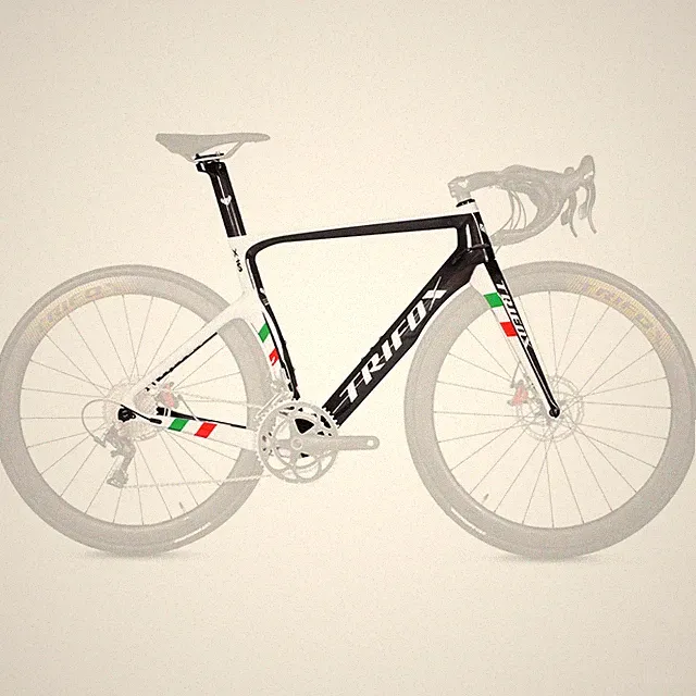 Carbon Fiber Road Bicycle Frameset Disc Brake BB68 Internal Cable Routing