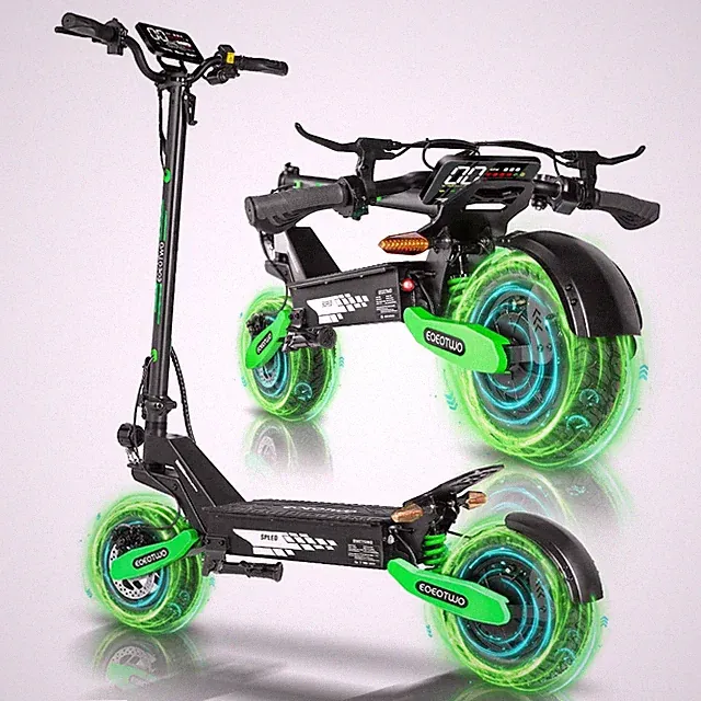 Electric Scooter for Adult 1200W 30MPH 25Mile Foldable 11inch Off-road E-Scooter