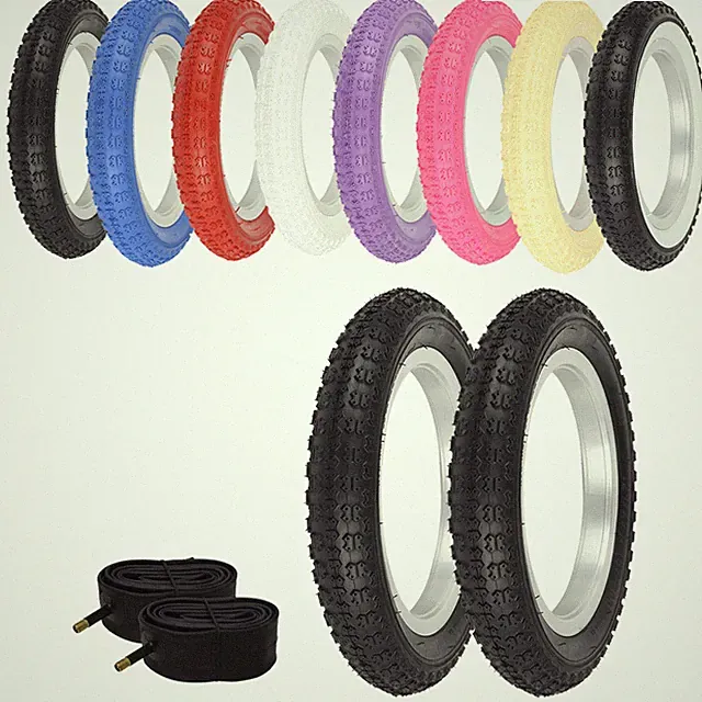 ENIX BICYCLE WIRE BEAD 12" 1/2" x 2 1/4" TIRE SETS COMP III BMX TREAD 4 PC