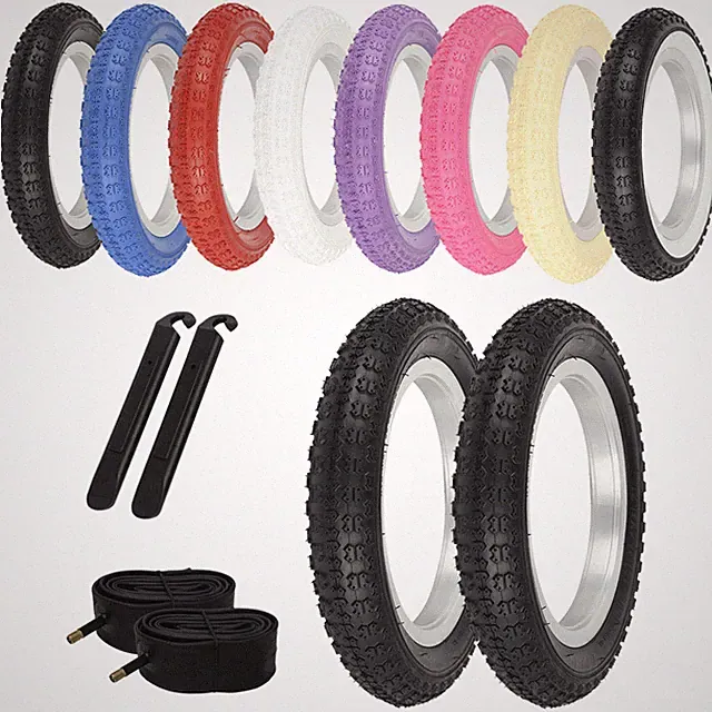 ENIX BICYCLE WIRE BEAD 12" 1/2" x 2 1/4" TIRE SETS COMP III BMX TREAD 6/PCS