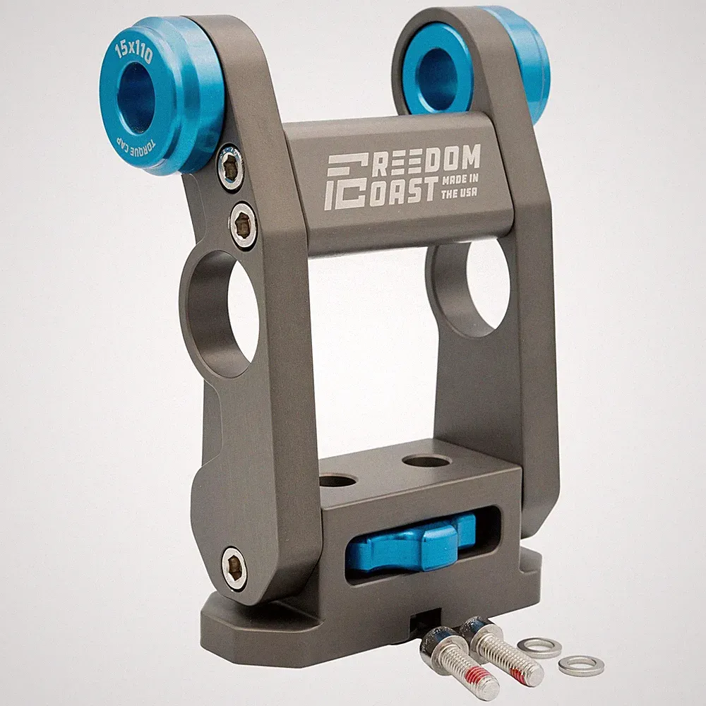 Freedom Coast Adjustable Road & Gravel Bike Fork Mount | 12x100mm, Matte Gray