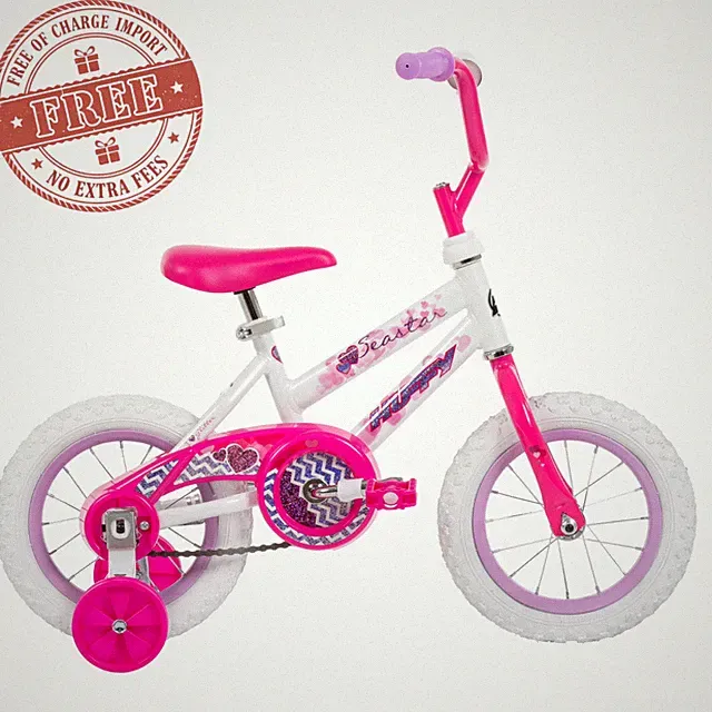 Huffy 12" Sea Star Kids' Bike, Fits Riders 37"-42", Pink, Youth, Girls, FreeShip