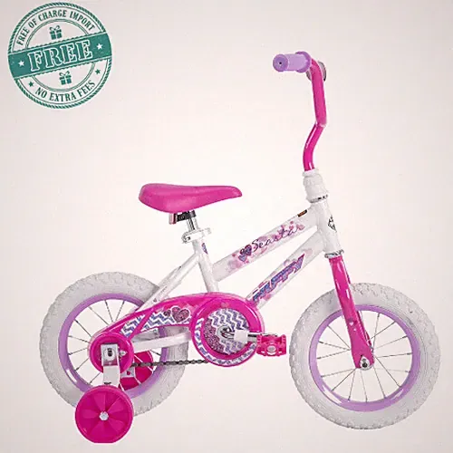 Huffy 12" Sea Star Kids Bike, Pink Girls Bicycle Fits Riders 3'1" to 3'5" Height
