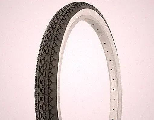 NEW! Original Duro 26x 2.125 Bicycle Tire Beach Cruiser Diamond In Black/White.