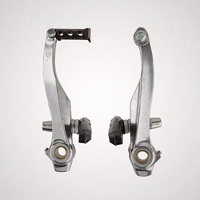 ORIGIN8 BIKE BICYCLE BRAKE V ALLOY 101mm CLASSIC SILVER FRONT