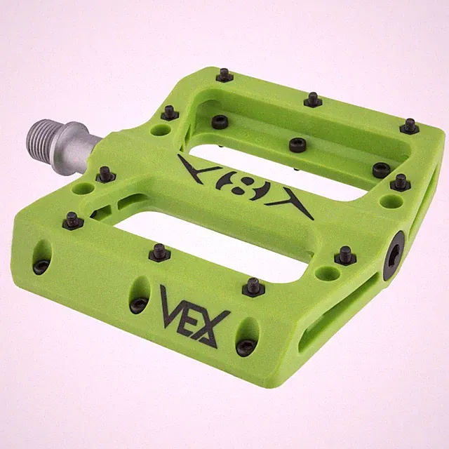 ORIGIN8 BIKE BICYCLE PLATFORM PEDALS VEX 9/16 GREEN