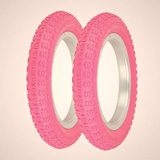 PRO+ Bicycle TIRE 12" 1/2 X 2 1/4" All PINK COMP III (2) TIRES Kids Bikes