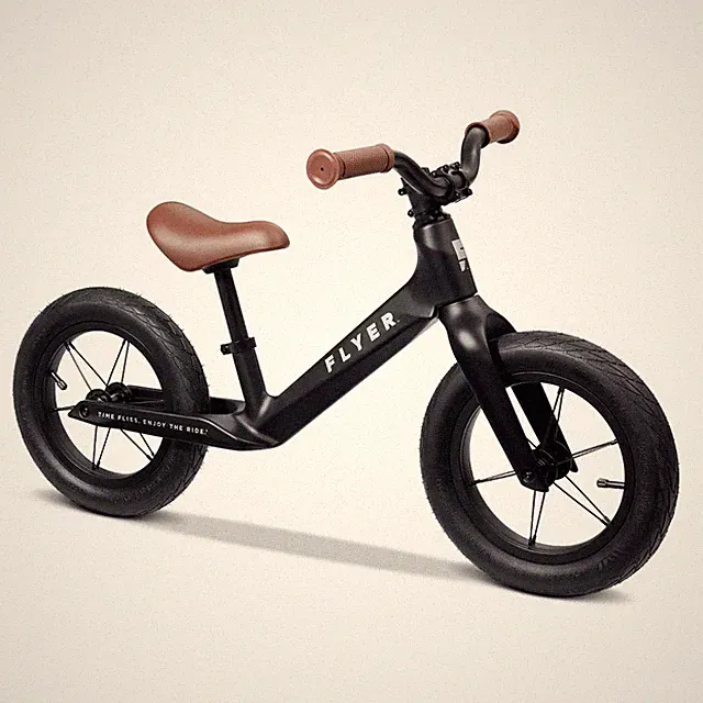 Radio Flyer Ultra Lite 12" Kids' Balance Bike - Black