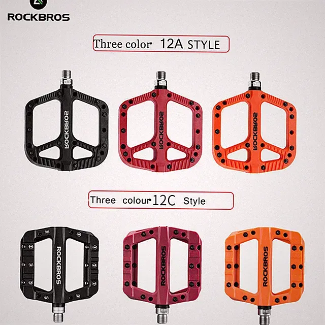 ROCKBROS Bicycle Nylon Pedals Flat Road Mountain Bike DU Sealed Bearing Pedals