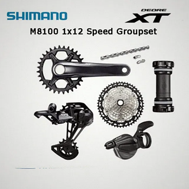 Shimano Deore XT M8100 1x12 Speed Groupset 32T 34T 36T 170mm 175mm MTB