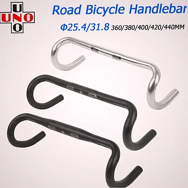 Ultra Light Racing Road Bike Handlebar Bent Bar 25.4 1.25 in 360 380 400 420 440